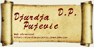 Đurđa Pujević vizit kartica
